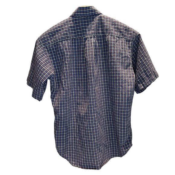 Boy's Ralph Lauren Short Sleeve Button Down Plaid Cotton Shirt, Medium, EUC - Picture 2 of 3